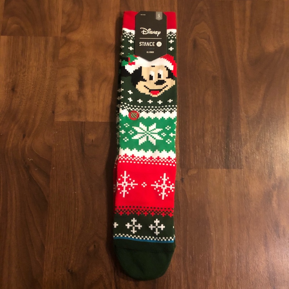 New stance Disney Mickey Mouse Christmas socks